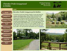 Tablet Screenshot of cherokeetrailscampground.com